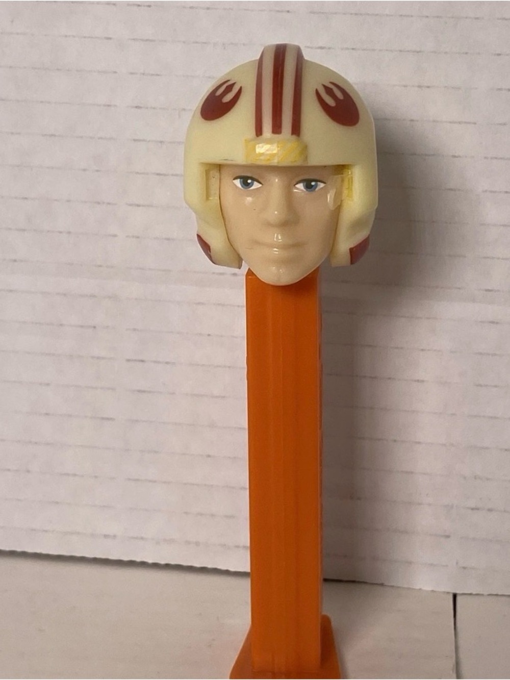 vintage Star Wars Luke Skywalker X-Wing Pilot PEZ Dispenser, 1997 No Glasses